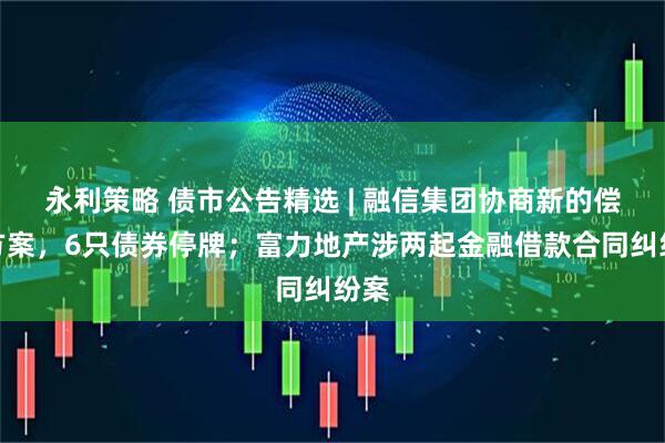 永利策略 债市公告精选 | 融信集团协商新的偿付方案，6只债券停牌；富力地产涉两起金融借款合同纠纷案