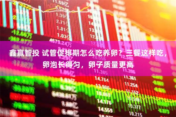 鑫赢智投 试管促排期怎么吃养卵？三餐这样吃，卵泡长得匀，卵子质量更高