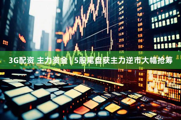 3G配资 主力资金 | 5股尾盘获主力逆市大幅抢筹