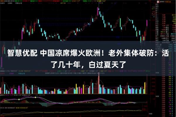 智慧优配 中国凉席爆火欧洲！老外集体破防：活了几十年，白过夏天了